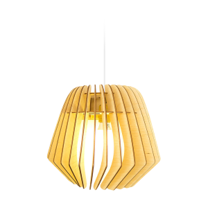 Bomerango Wall Spin houten muurlamp met koordset wit – Medium Bomerango Wall Spin houten muurlamp met koordset wit – Medium
