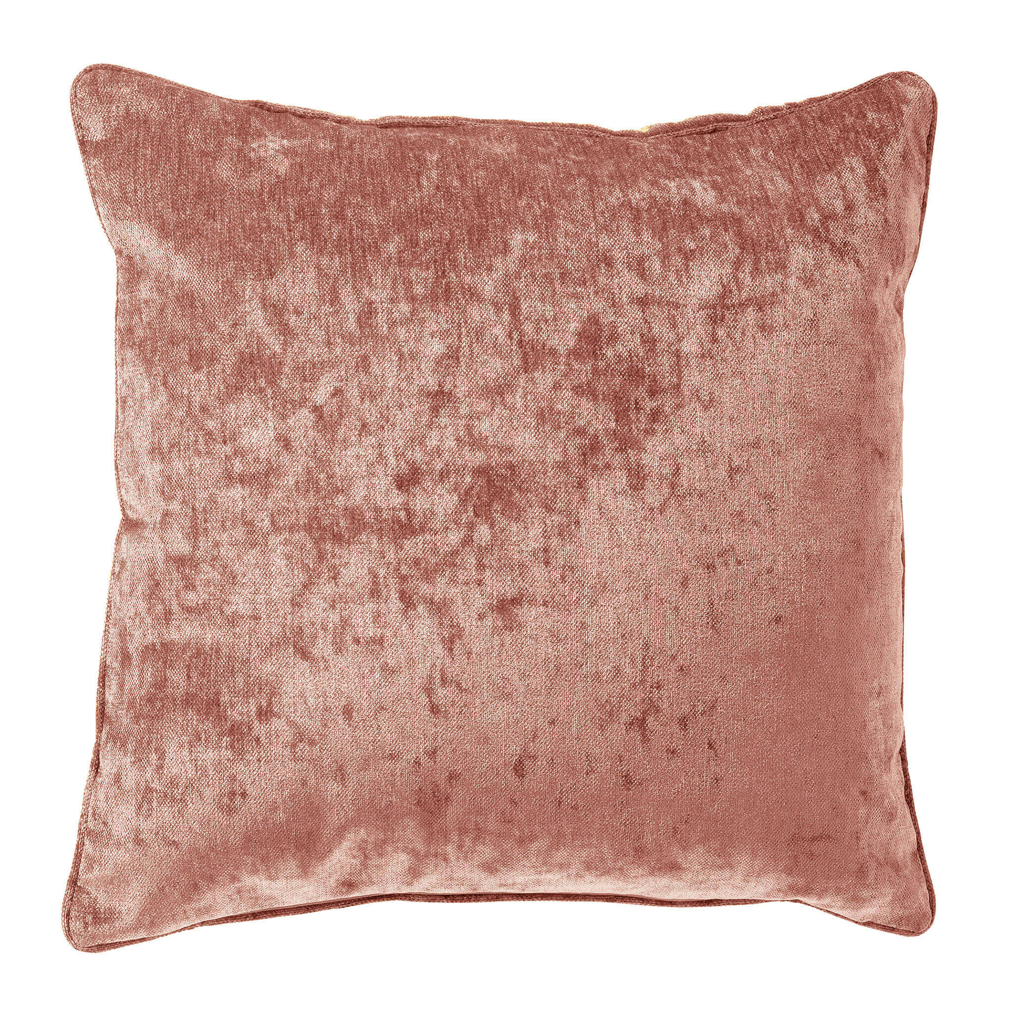 LEWY - kussenhoes 45x45 cm - glansvelours - Muted Clay - roze