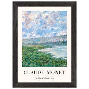 Artfulprints Poster met Lijst Claude Monet – The Seine at Vétheuil – A Artfulprints Poster met Lijst Claude Monet – The Seine at Vétheuil – A