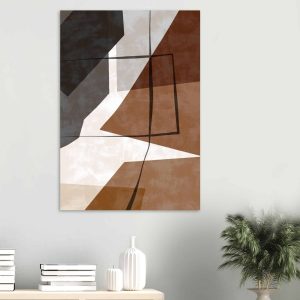Artfulprints Poster Boho – Earth geometry – 70×100 cm – Bruin Artfulprints Poster Boho – Earth geometry – 70×100 cm – Bruin