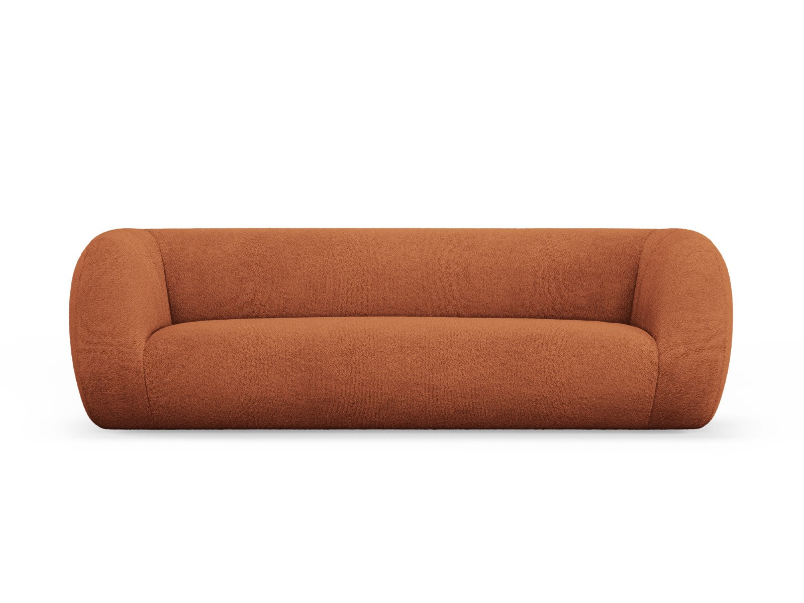 Cosmopolitan Design Bank Essen 3-zits, boucle, bruin - 95x230x86cm