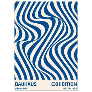 Artfulprints Poster Bauhaus – Exhibition Frankfurt blue – A4 21×29.7 c Artfulprints Poster Bauhaus – Exhibition Frankfurt blue – A4 21×29.7 c