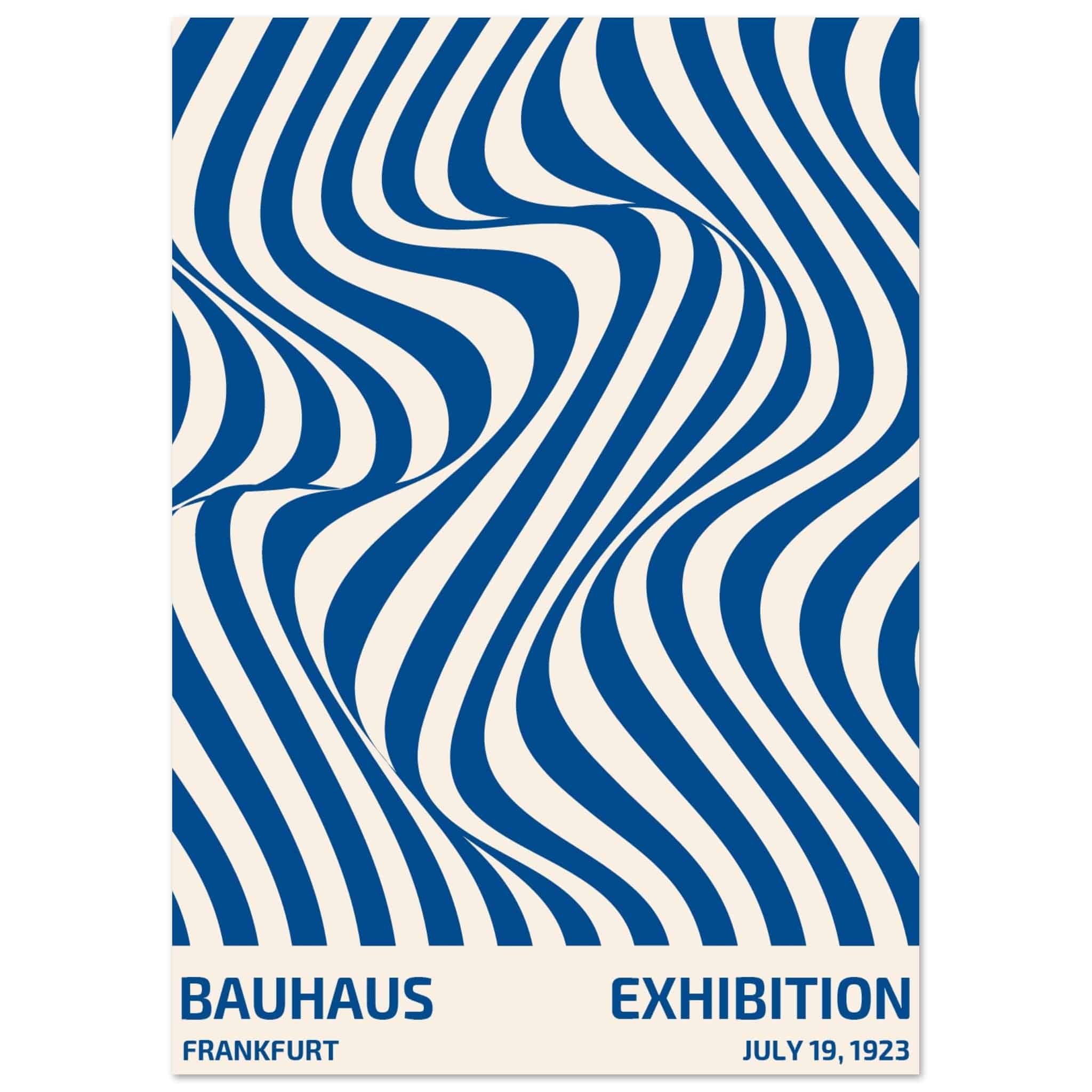 Artfulprints Poster Bauhaus - Exhibition Frankfurt blue - A4 21x29.7 c