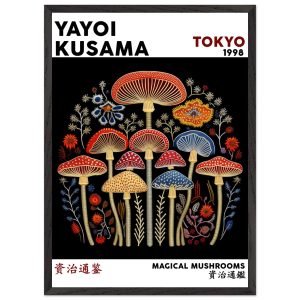 Artfulprints Poster met Lijst Yayoi Kusama – Magical mushrooms – 50×70 Artfulprints Poster met Lijst Yayoi Kusama – Magical mushrooms – 50×70