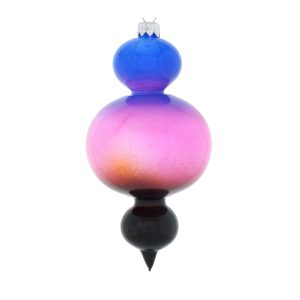 Dagmara kerstdecoratie – tolvorm – violette, saffier- en zwarttinten – Dagmara kerstdecoratie – tolvorm – violette, saffier- en zwarttinten –