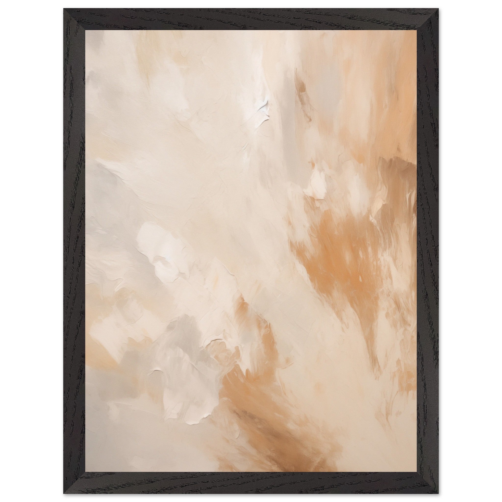 Artfulprints Poster met Lijst Abstract - Golden touch 2 - 30x40 cm - T