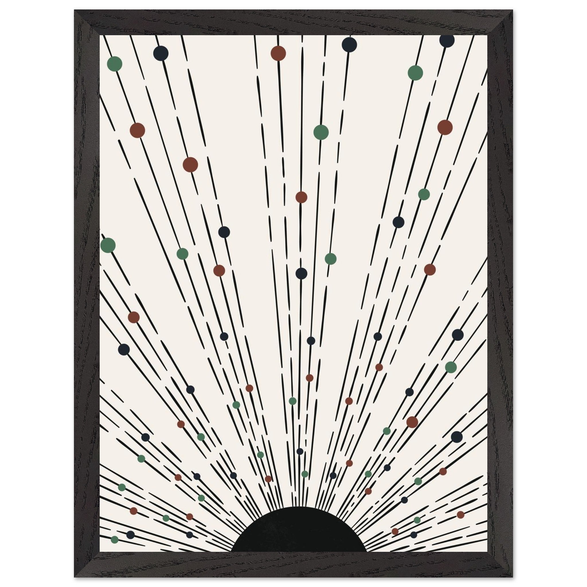 Artfulprints Poster met Lijst Boho wall art - Boho arches II - 30x40 c