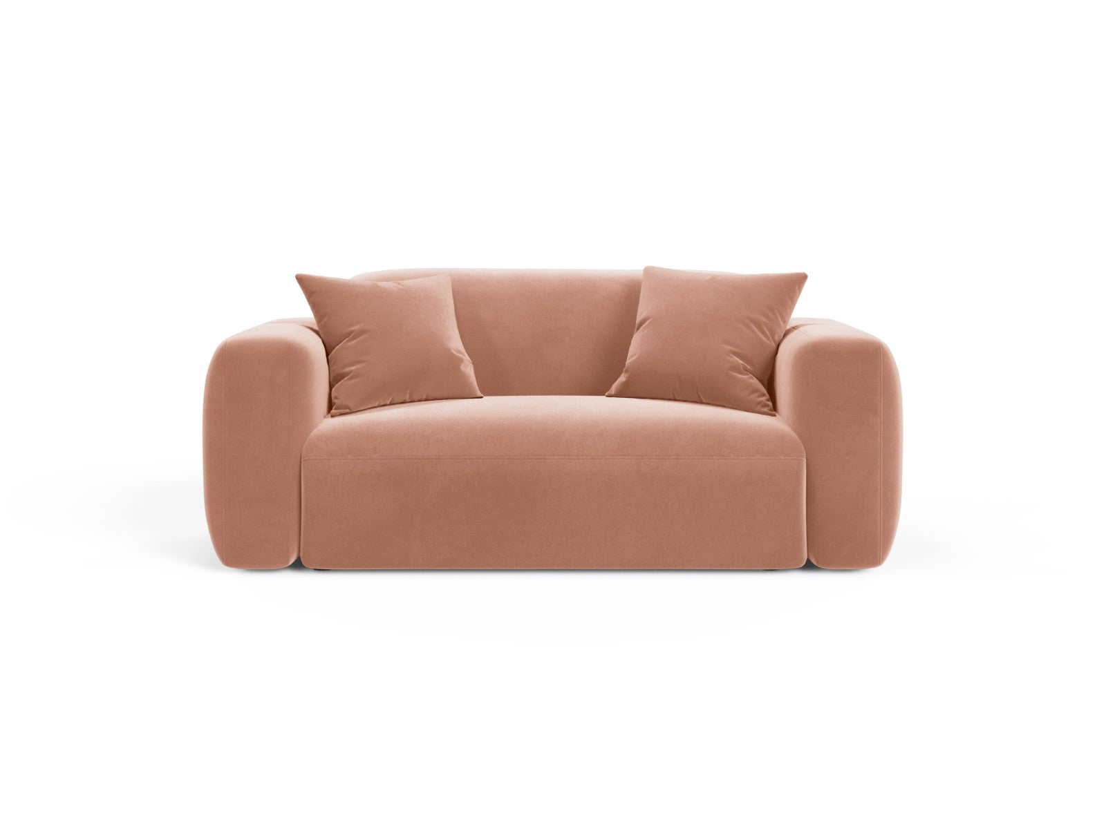 Cosmopolitan Design Modulaire bank Strino 2-zits, flueel roze - 98x180