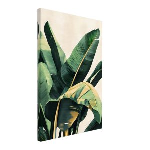 Artfulprints Canvas Tropical green leaves canvas – 40×60 cm – Groen Artfulprints Canvas Tropical green leaves canvas – 40×60 cm – Groen