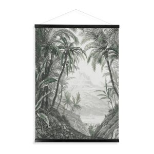 Art for the Home Hangende Poster Linnen – Jungle Landschap Schets – 80