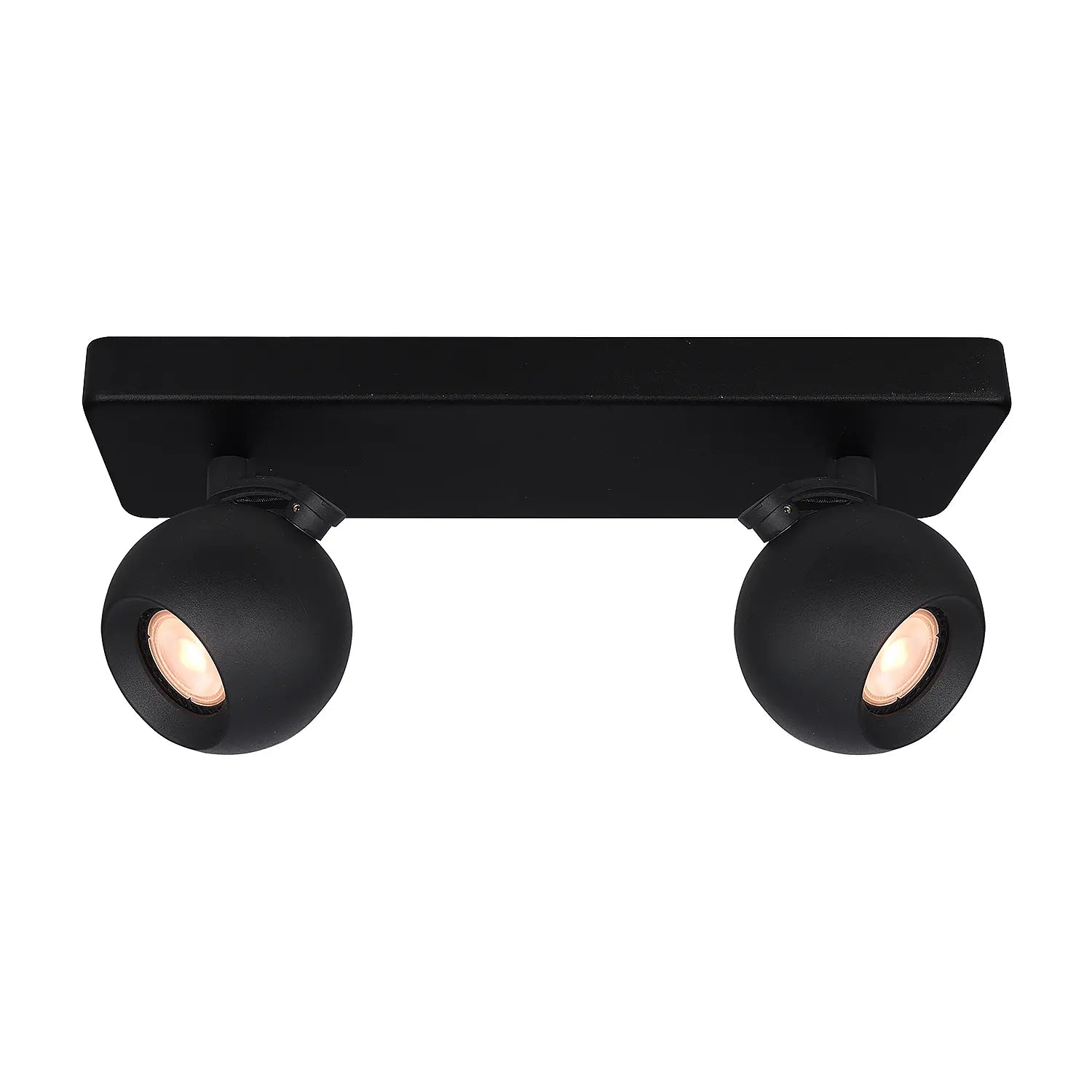 Artdelight spot Bolero - 2 lichts - 31 x 12.7 cm - zwart