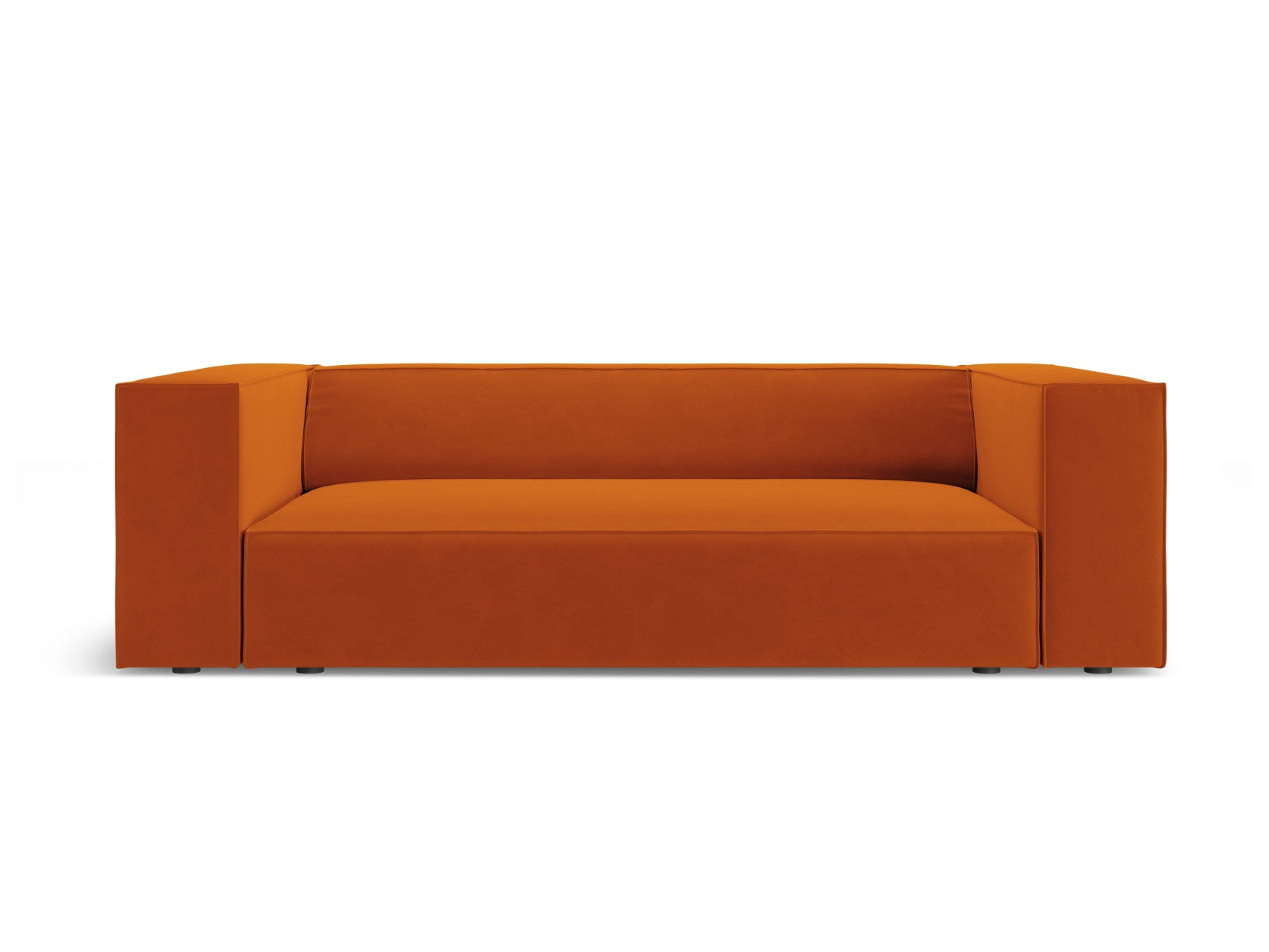 Cosmopolitan Design Bank Arendal 2-zits, flueel terracotta - 102x180x7