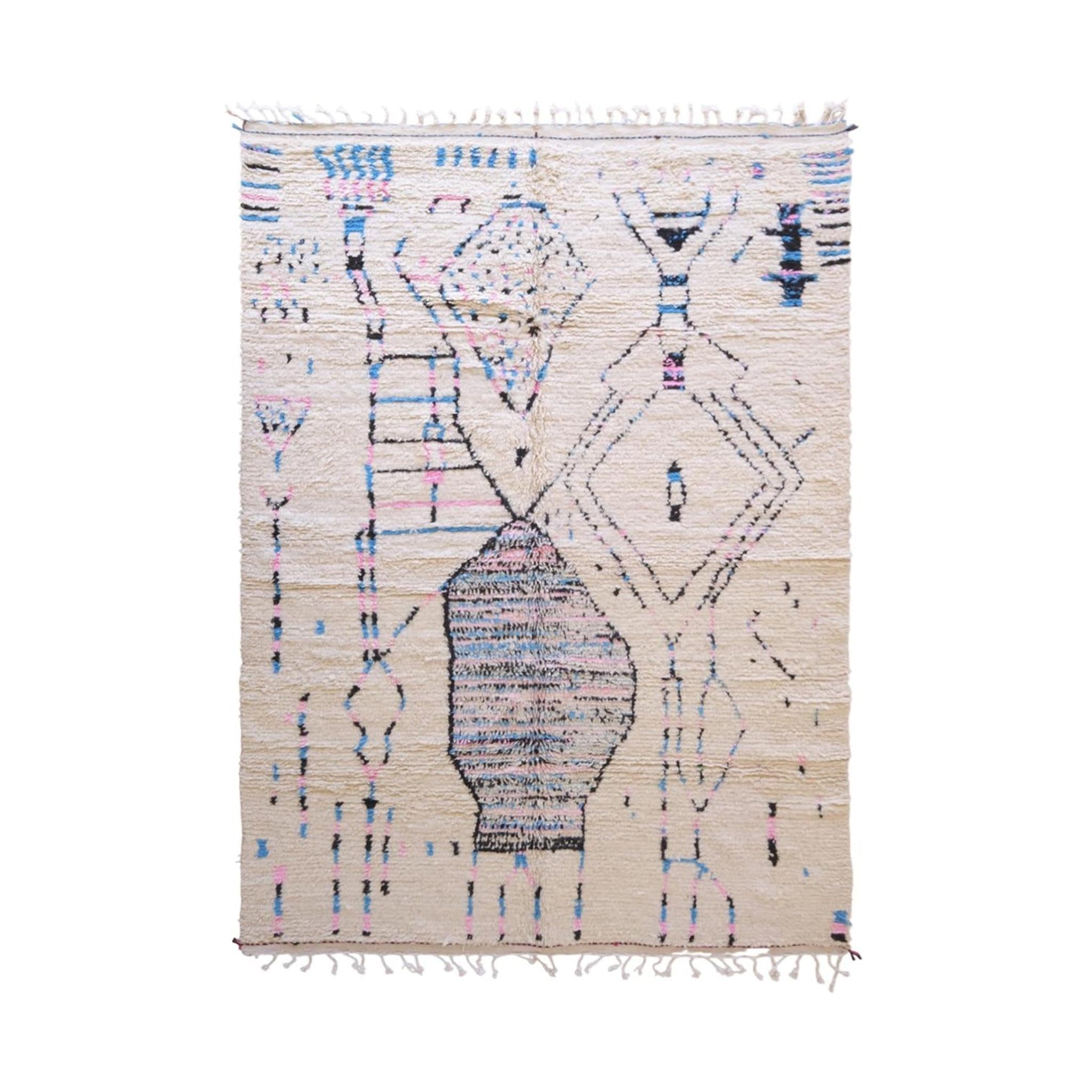 AFK Living vloerkleed Berber - handgemaakt - Wol - 193 x 291 cm