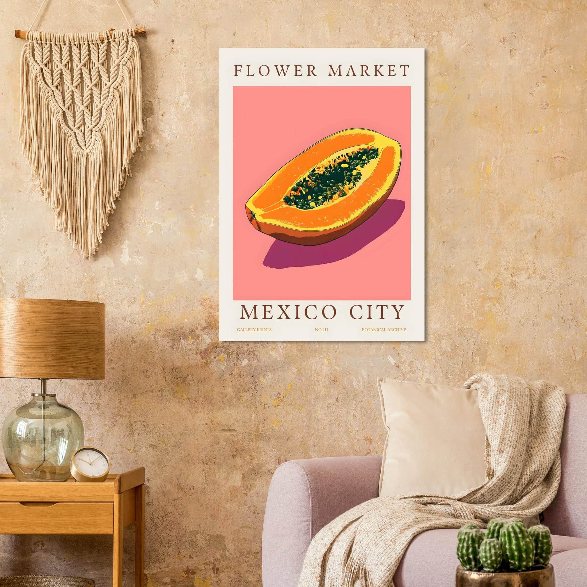 Artfulprints Flower market - Mexico City poster 70x100 cm