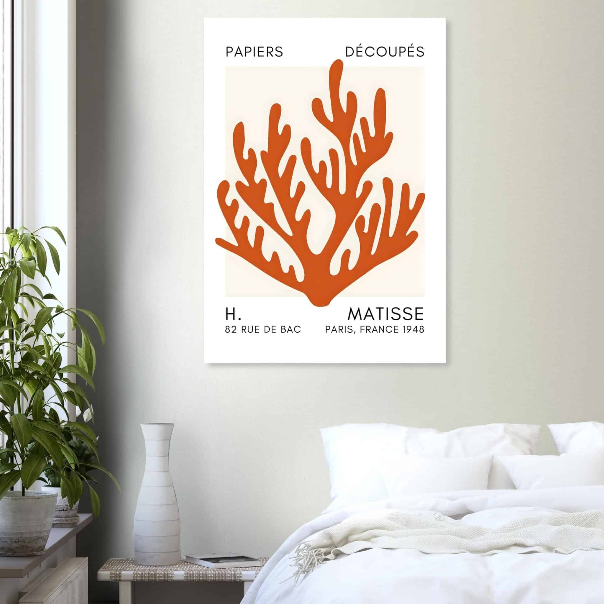 Artfulprints Poster Matisse – Coral harmony orange - 70x100 cm - Oranj