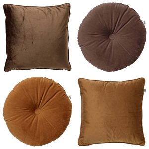 Dutch Decor – KUSSENSET – 4-delig – Velvet Shapes – 45×45 cm en Ø40 cm Dutch Decor – KUSSENSET – 4-delig – Velvet Shapes – 45×45 cm en Ø40 cm