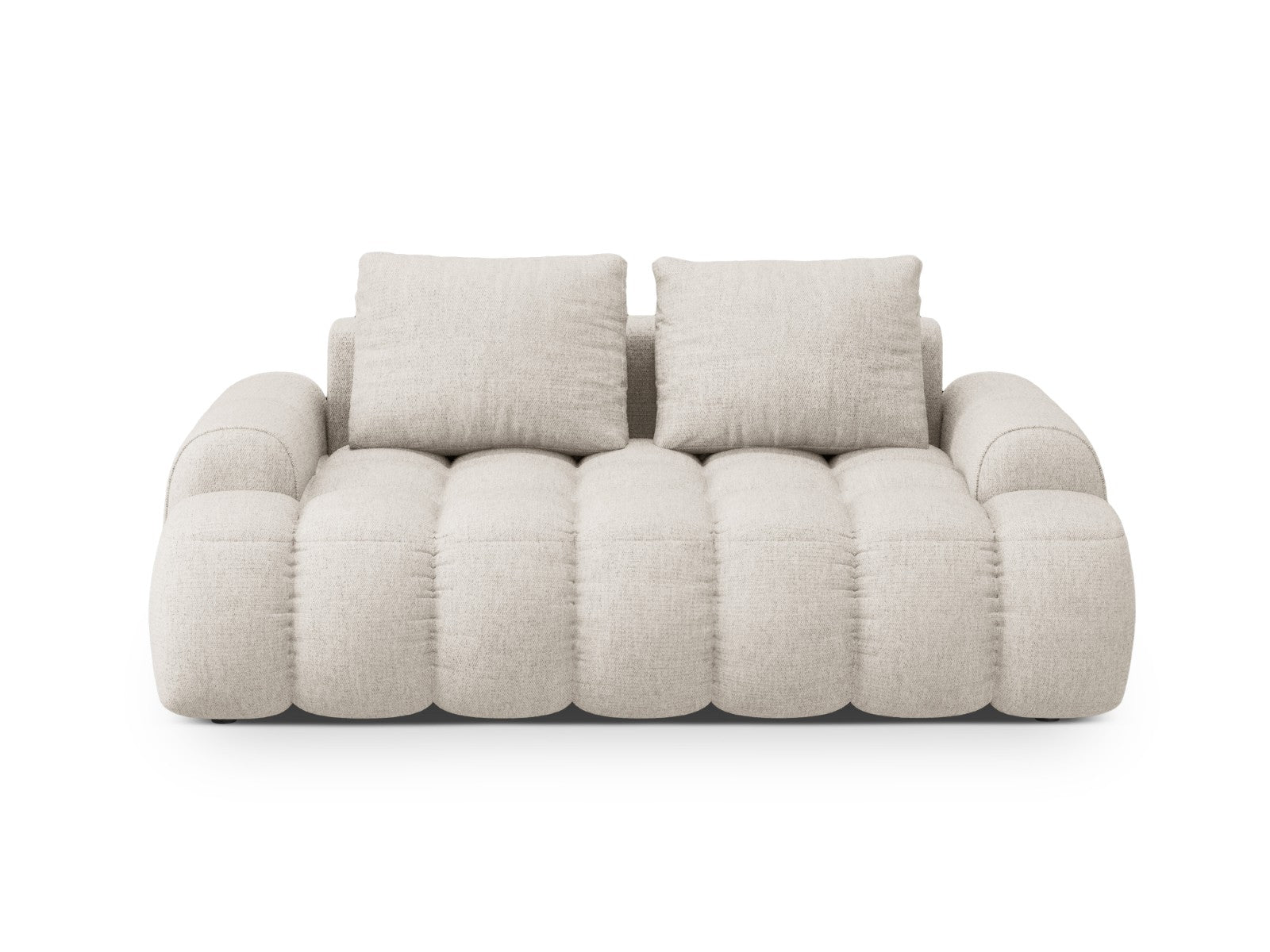 Cosmopolitan Design Bank Linz 2-zits, structurele stof beige - 100x175