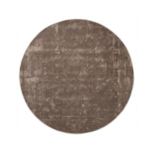 DÉJA Living Vloerkleed Roke – Rond Bruin Tencel – Ø300cm DÉJA Living Vloerkleed Roke – Rond Bruin Tencel – Ø300cm