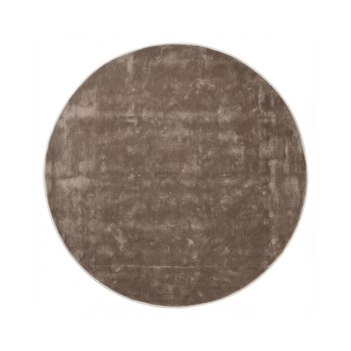 DÉJA Living Vloerkleed Roke - Rond Bruin Tencel - Ø300cm