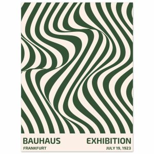 Artfulprints Poster Bauhaus – Exhibition Frankfurt green – 30×40 cm – Artfulprints Poster Bauhaus – Exhibition Frankfurt green – 30×40 cm –