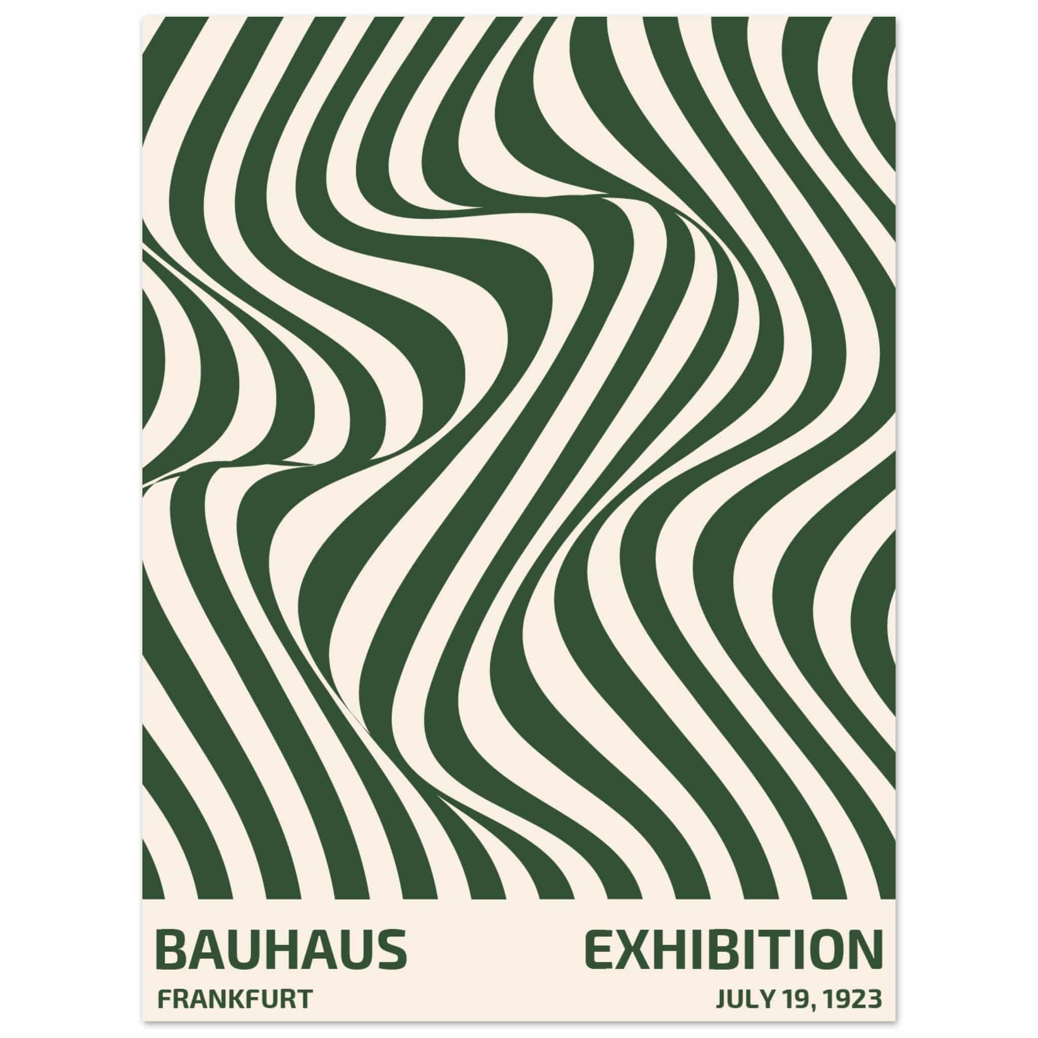 Artfulprints Poster Bauhaus - Exhibition Frankfurt green - 30x40 cm -