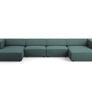 Cosmopolitan Design Panoramische bank Arendal 6-zits, chenille, olie – Cosmopolitan Design Panoramische bank Arendal 6-zits, chenille, olie –
