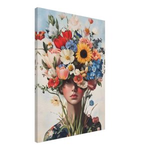 Artfulprints Canvas Colourful portrait canvas – 50×70 cm – Meerkleurig Artfulprints Canvas Colourful portrait canvas – 50×70 cm – Meerkleurig