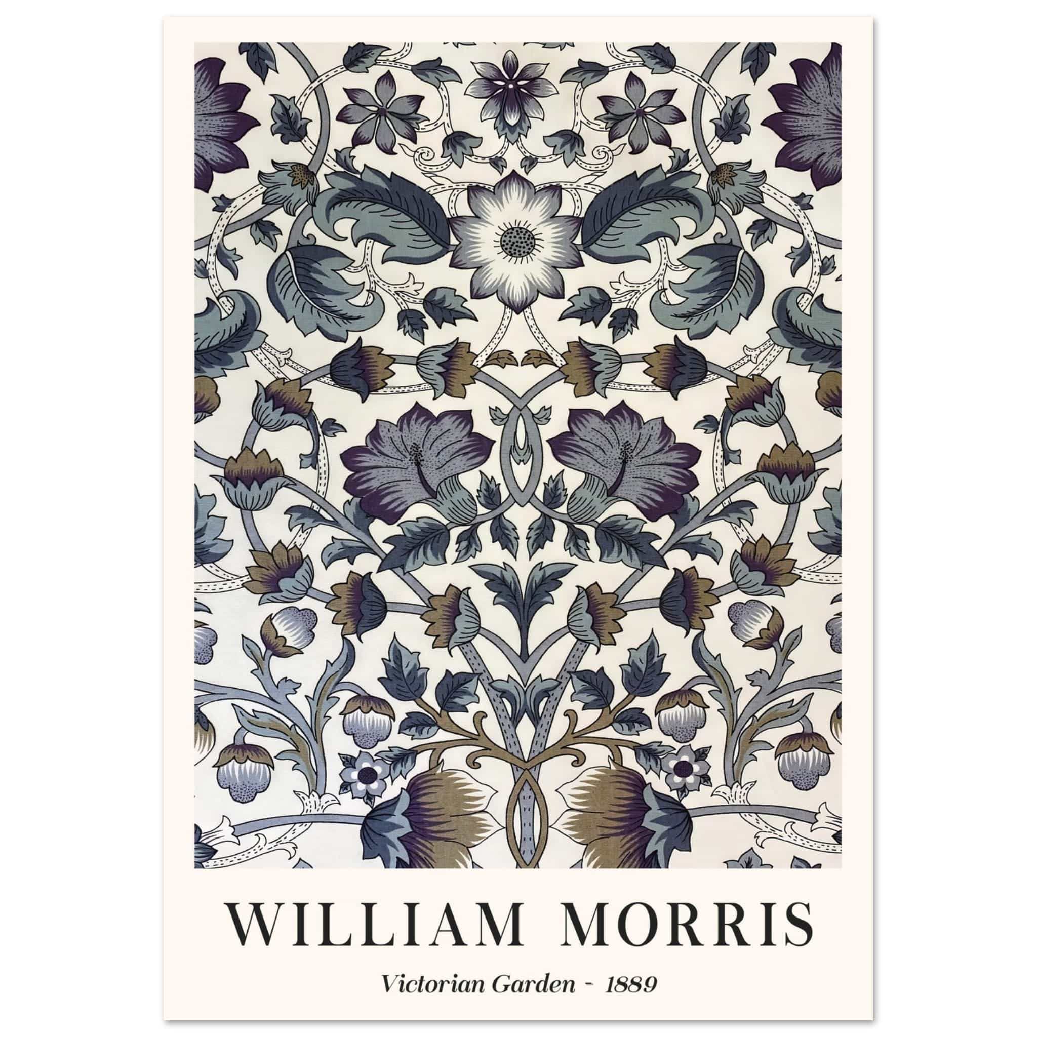 Artfulprints Poster William Morris - Victorian garden 1889 - A4 21x29.