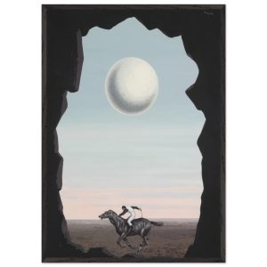 Artfulprints Poster met Lijst René Magritte – Le jockey perdu – 70×100 Artfulprints Poster met Lijst René Magritte – Le jockey perdu – 70×100