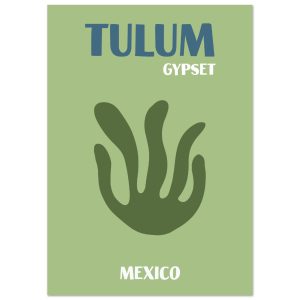 Artfulprints Poster Mexico – Tulum Gypset – A4 21×29.7 cm – Groen Artfulprints Poster Mexico – Tulum Gypset – A4 21×29.7 cm – Groen