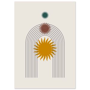 Artfulprints Boho – Sunny arch poster 70×100 cm Artfulprints Boho – Sunny arch poster 70×100 cm