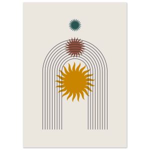 Artfulprints Boho – Sunny arch poster 50×70 cm Artfulprints Boho – Sunny arch poster 50×70 cm