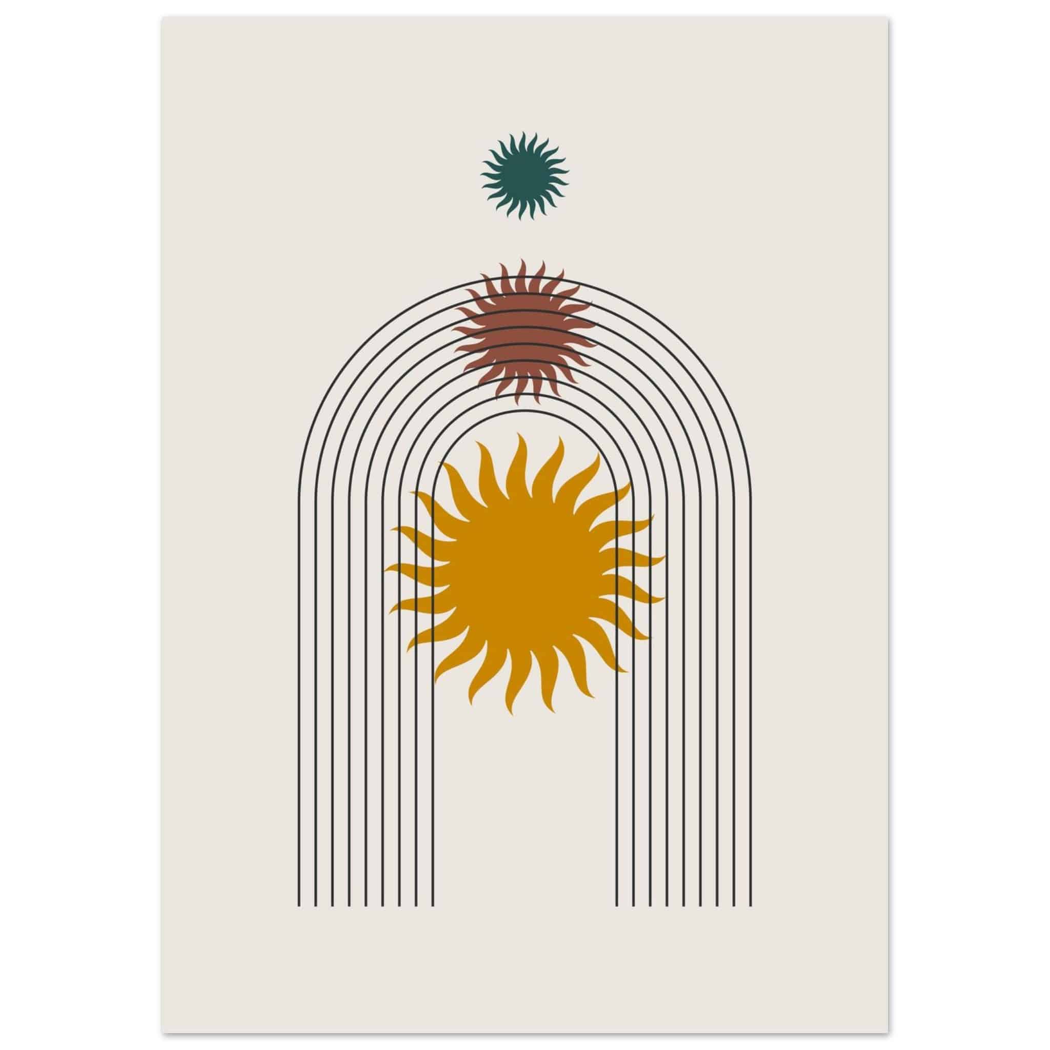 Artfulprints Boho – Sunny arch poster 50x70 cm
