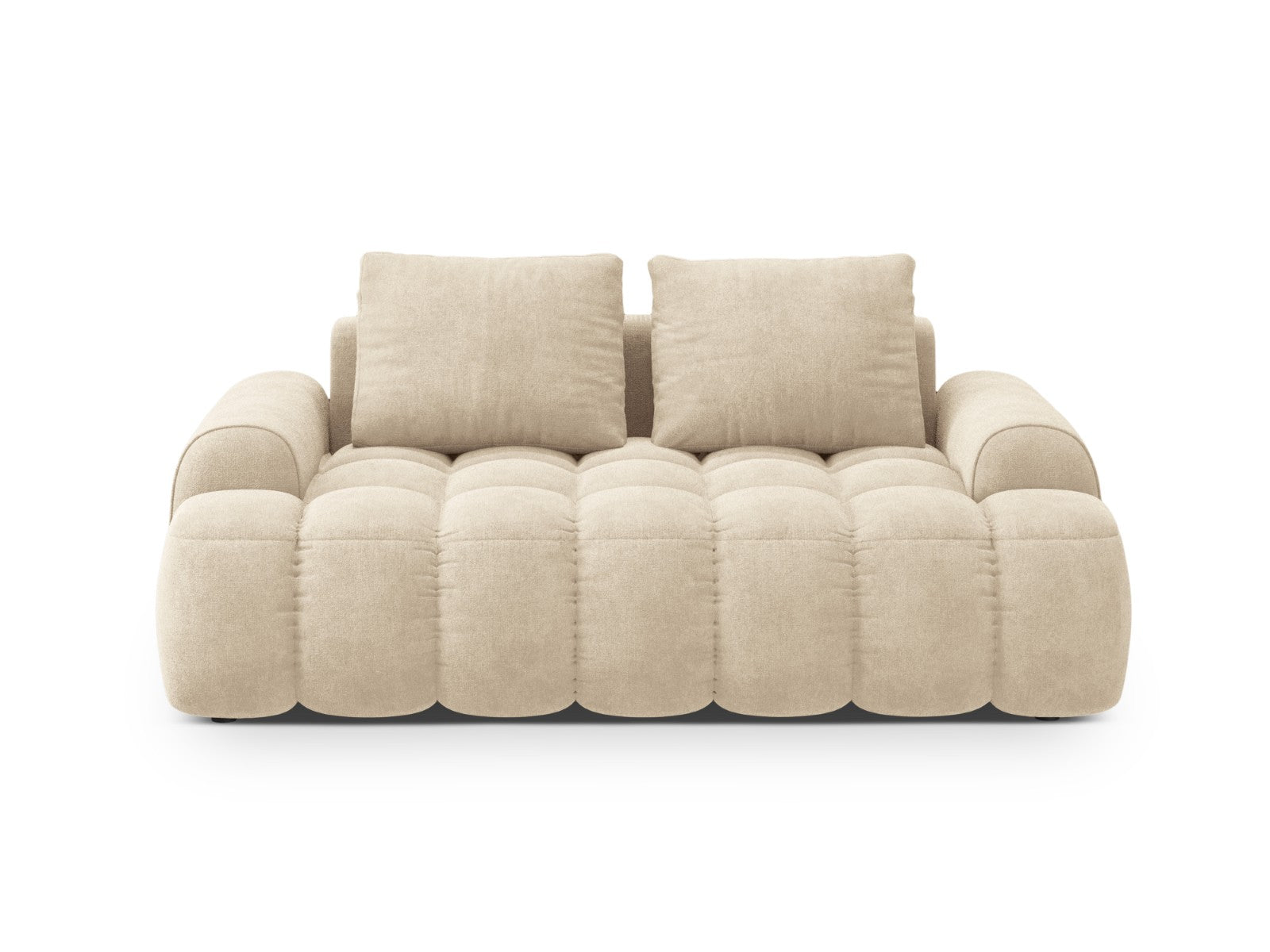Cosmopolitan Design Bank Linz 2-zits, flueel lichtbeige - 100x175x84cm