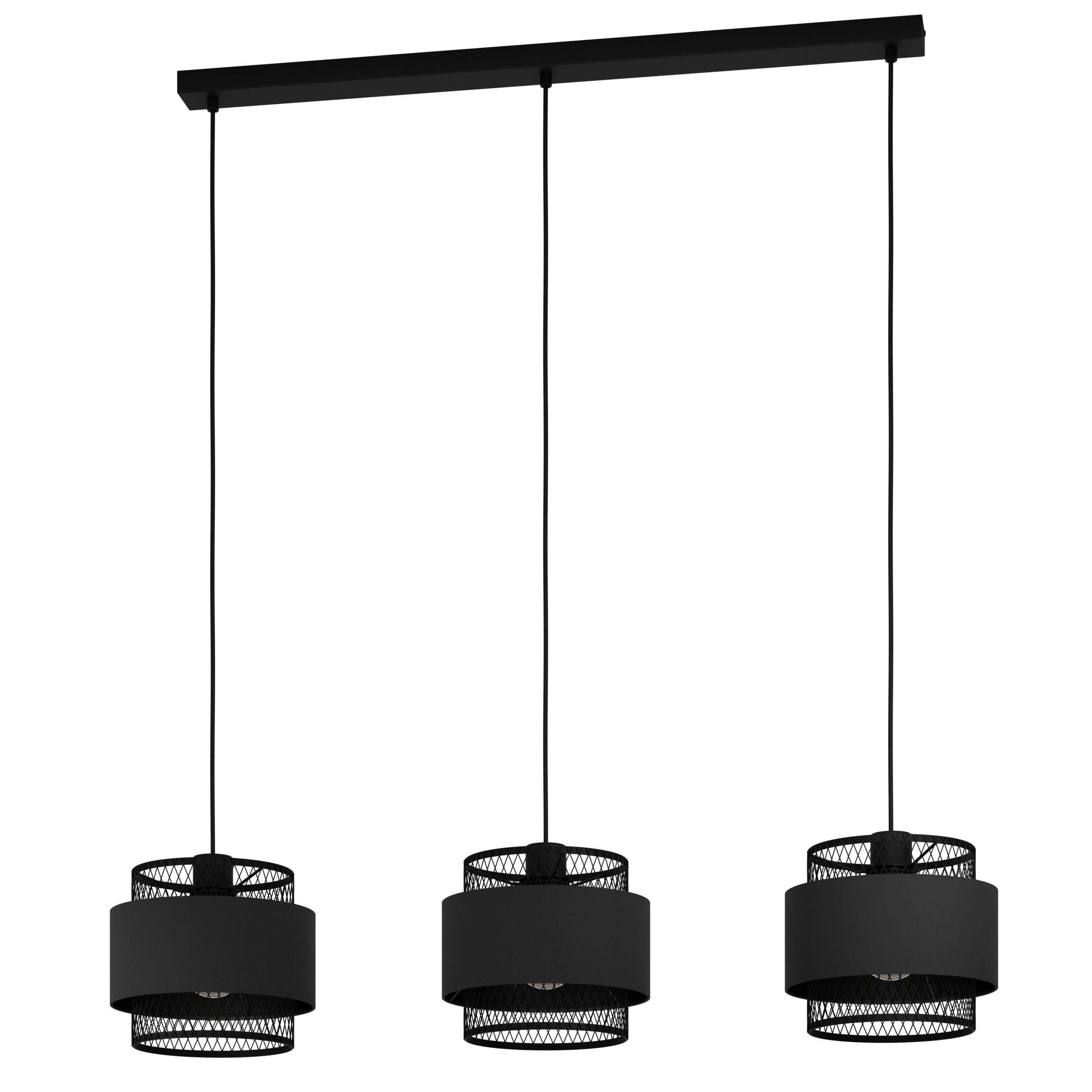 EGLO hanglamp Bazely - e27 - 99 cm - zwart