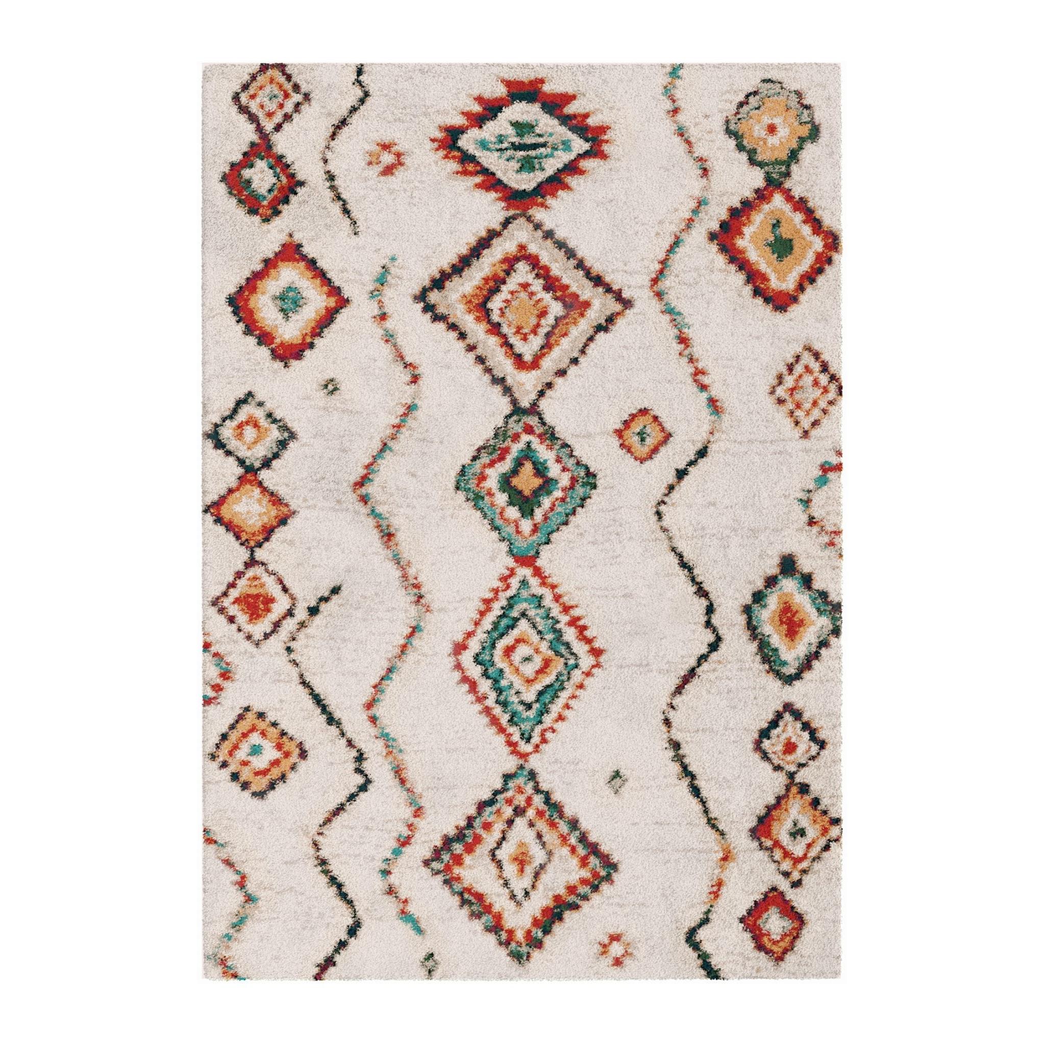AFK Living vloerkleed Native - shaggy - veelkleurig - 120 x 170 cm