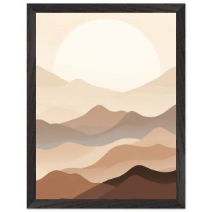Artfulprints Poster met Lijst Japandi landscape – 30×40 cm – Meerkleur Artfulprints Poster met Lijst Japandi landscape – 30×40 cm – Meerkleur