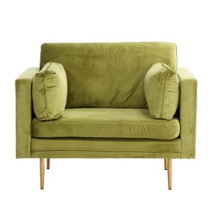 BRAM Fauteuil Renzo – Groen Velours