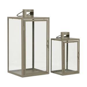 Artichok Ted glazen windlicht groen – set van 2 Artichok Ted glazen windlicht groen – set van 2