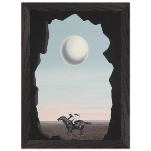 Artfulprints Poster met Lijst René Magritte – Le jockey perdu – A4 21x Artfulprints Poster met Lijst René Magritte – Le jockey perdu – A4 21x