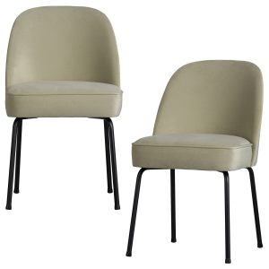 WOOOD eetkamerstoelen Vogue- Fluweel – Pistache – Set van 2