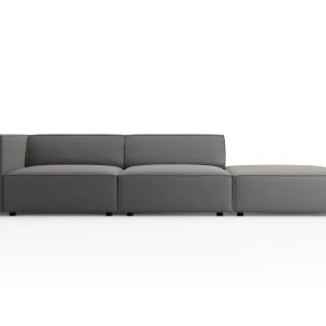 Cosmopolitan Design Rechte bank Arendal 4-zits, flueel, cement – 102×2 Cosmopolitan Design Rechte bank Arendal 4-zits, flueel, cement – 102×2