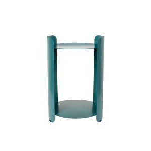 Dutchbone Navagio Bijzettafel Rond 31 cm Metaal Blauw Dutchbone Navagio Bijzettafel Rond 31 cm Metaal Blauw