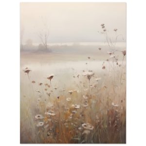 Artfulprints Poster Foggy flowerfield 1 – 30×40 cm – Taupe Artfulprints Poster Foggy flowerfield 1 – 30×40 cm – Taupe