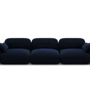 Cosmopolitan Design Modulaire bank Sydney 4-zits, flueel, koningsblauw Cosmopolitan Design Modulaire bank Sydney 4-zits, flueel, koningsblauw