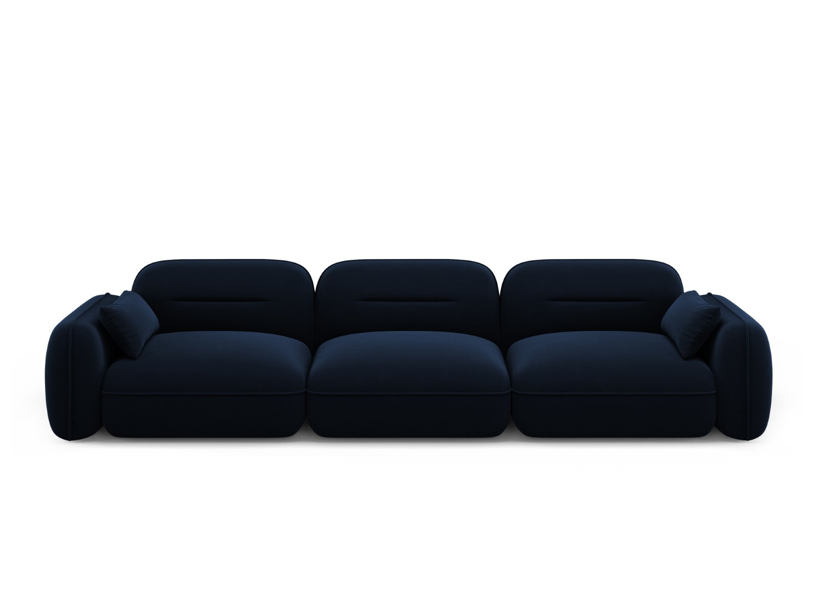 Cosmopolitan Design Modulaire bank Sydney 4-zits, flueel, koningsblauw