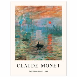 Artfulprints Poster Claude Monet – Impression sunrise – 30×40 cm – Mee Artfulprints Poster Claude Monet – Impression sunrise – 30×40 cm – Mee