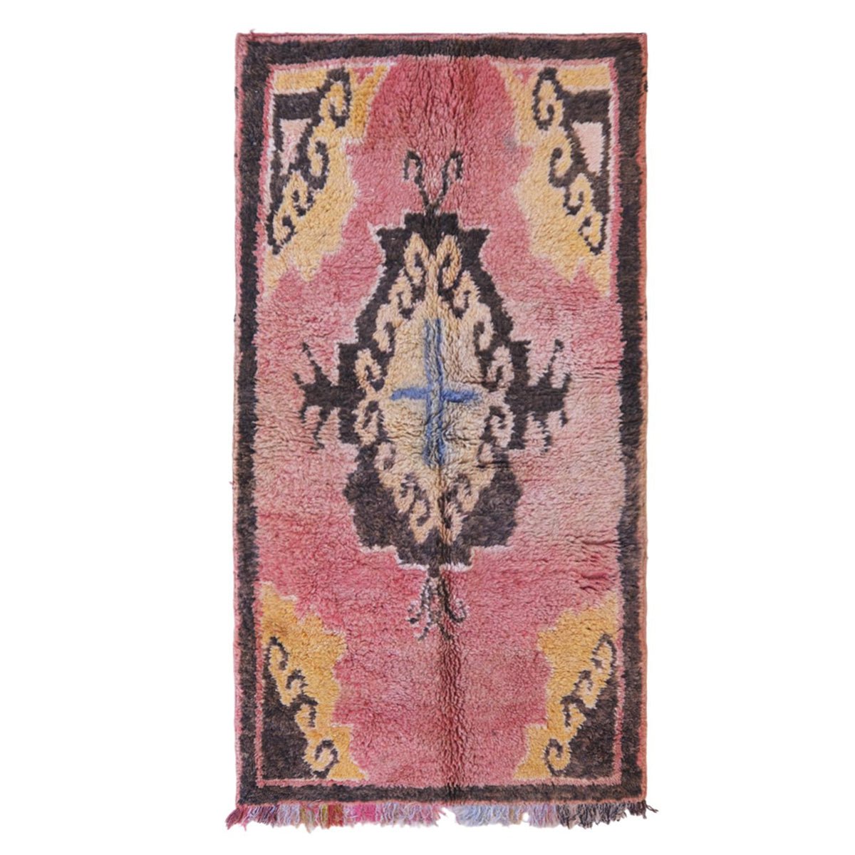 AFK Living vloerkleed Berber - handgemaakt - Wol - 207 x 112 cm