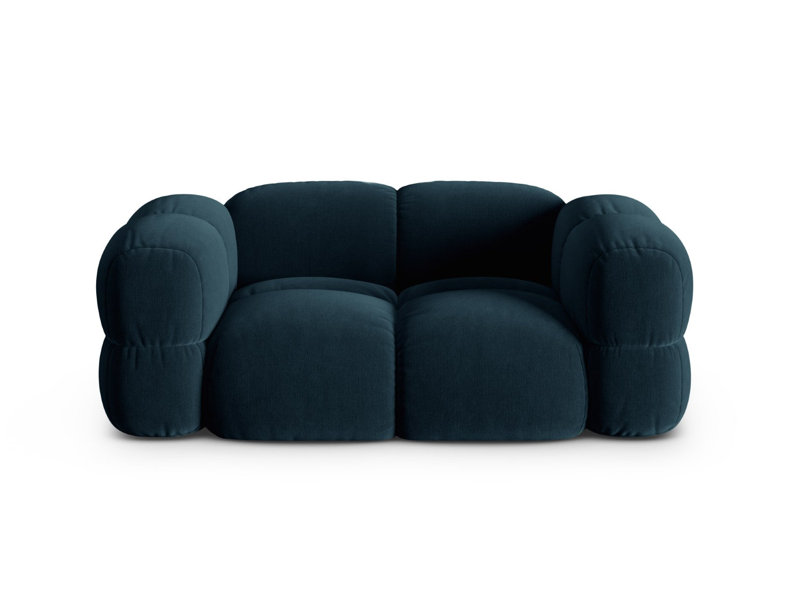 Cosmopolitan Design Bank Loretto 2-zits, flueel diepe olie - 100x180x6