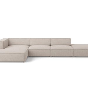 Cosmopolitan Design linker hoekbank Arendal 5-zits, chenille met ribbe